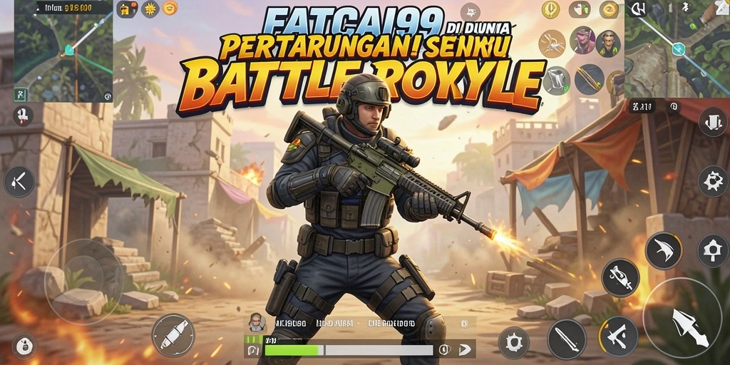 Tangkapan layar permainan FATCAI99 yang menunjukkan momen pertarungan seru.
