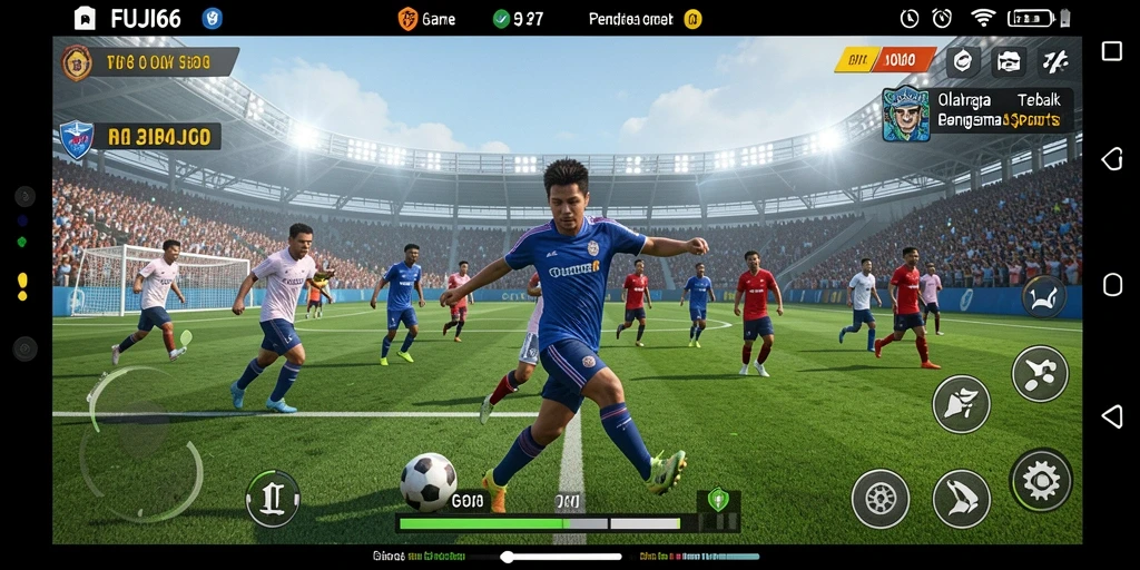 Tampilan gameplay seru dari FUJI66 dengan fitur olahraga menarik.