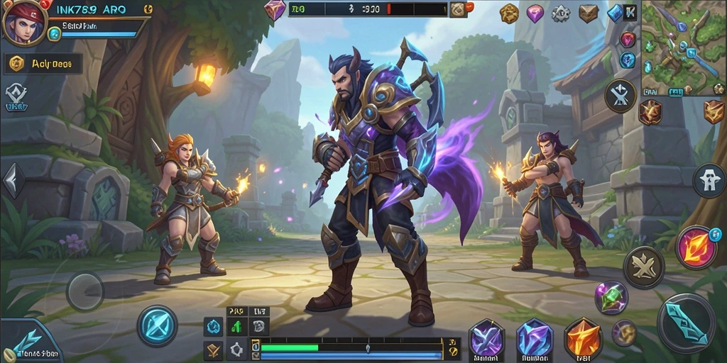 Tampilan gameplay ARPG INK789 yang menegangkan dan menawan.